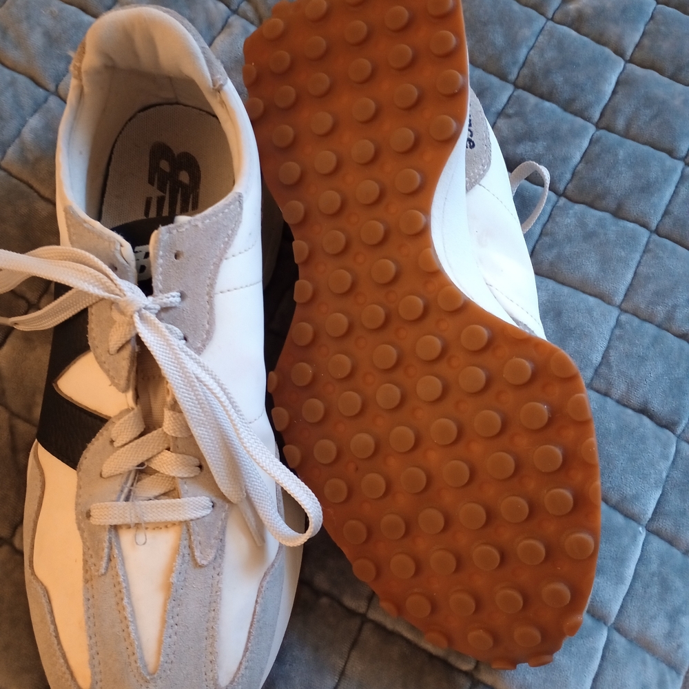 New Balance White and Black Athletic Shoes